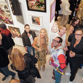 Indira Cesarine and Kristopher Fraser attend The "DREAM" Exhibition reception, The Untitled Space gallery, NYC, September 25, 2026