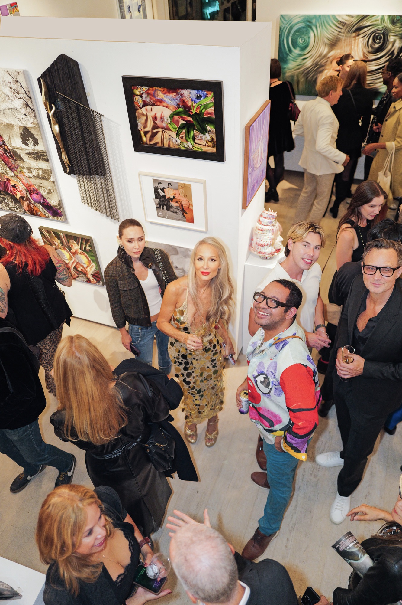 Indira Cesarine and Kristopher Fraser attend The "DREAM" Exhibition reception, The Untitled Space gallery, NYC, September 25, 2026