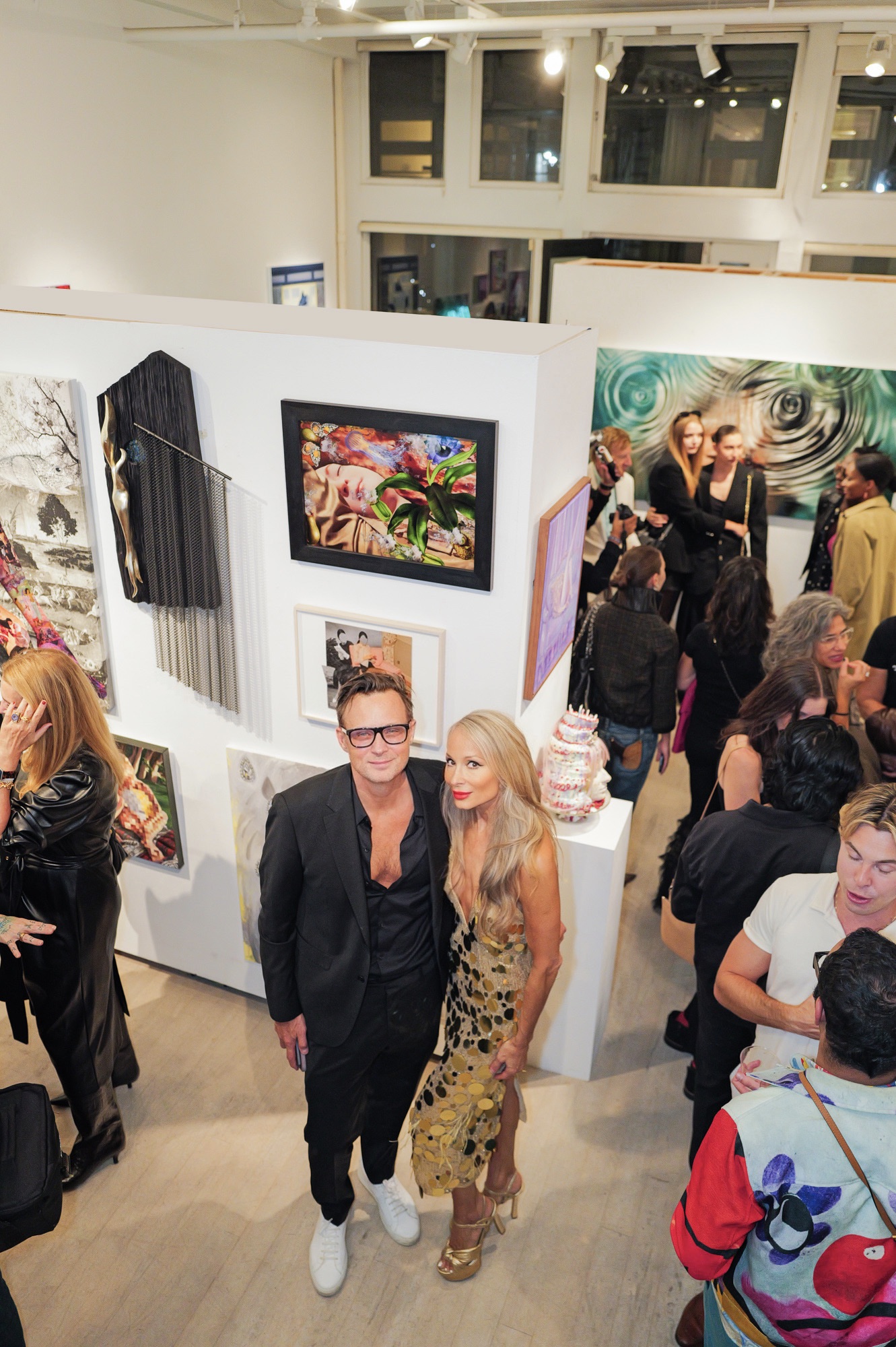 Indira Cesarine and Richard Booth attend The "DREAM" Exhibition reception, The Untitled Space gallery, NYC, September 25, 2026