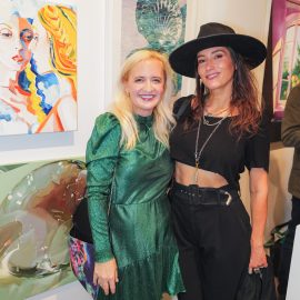 Reka Nyari and Annika Connor attend The "DREAM" Exhibition reception, The Untitled Space gallery, NYC, September 25, 2026
