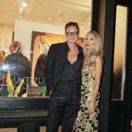 Indira Cesarine and Richard Booth attend The "DREAM" Exhibition reception, The Untitled Space gallery, NYC, September 25, 2026