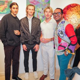 Kristopher Fraser and guests attend The "DREAM" Exhibition reception, The Untitled Space gallery, NYC, September 25, 2026