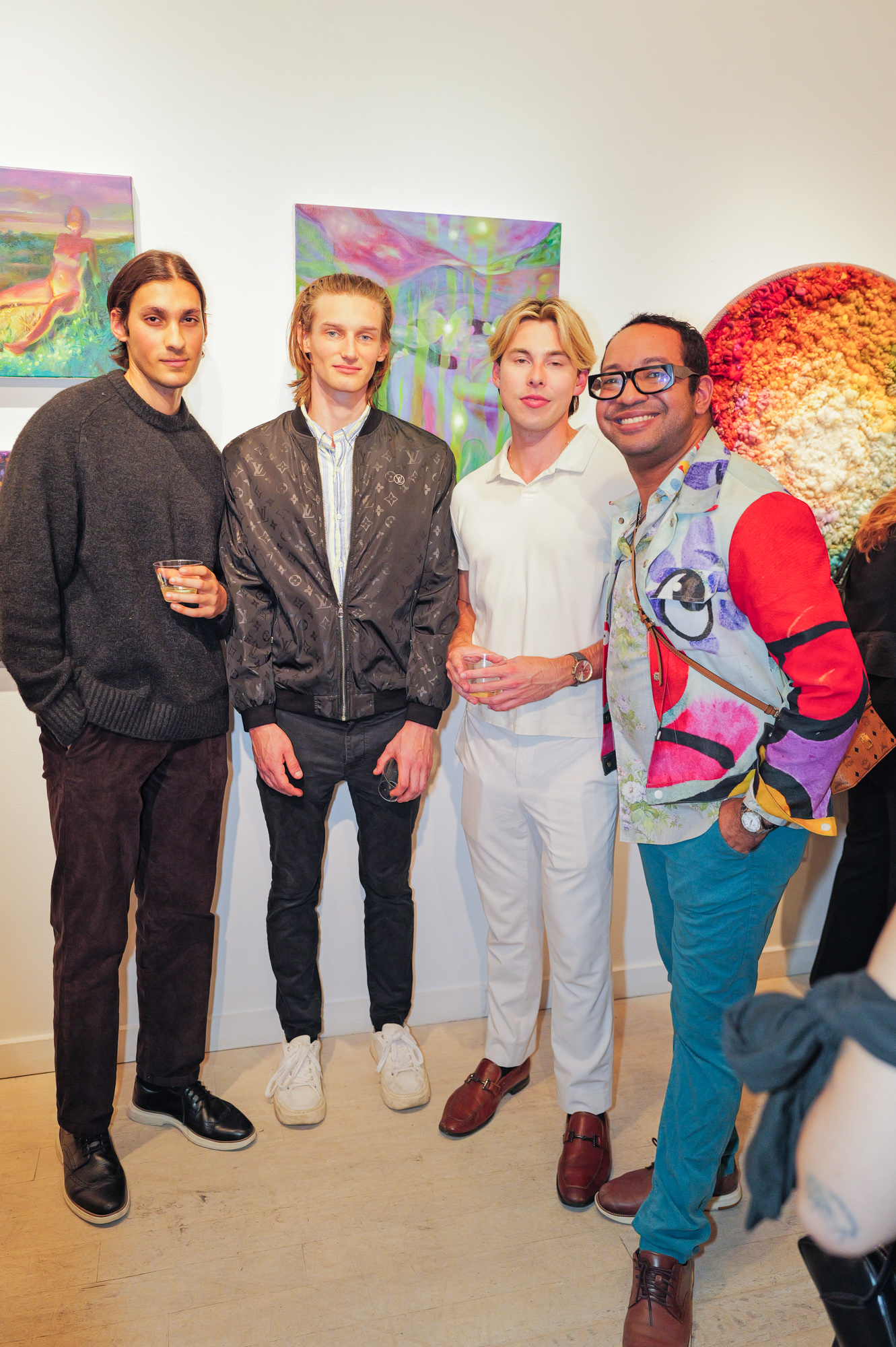 Kristopher Fraser and guests attend The "DREAM" Exhibition reception, The Untitled Space gallery, NYC, September 25, 2026