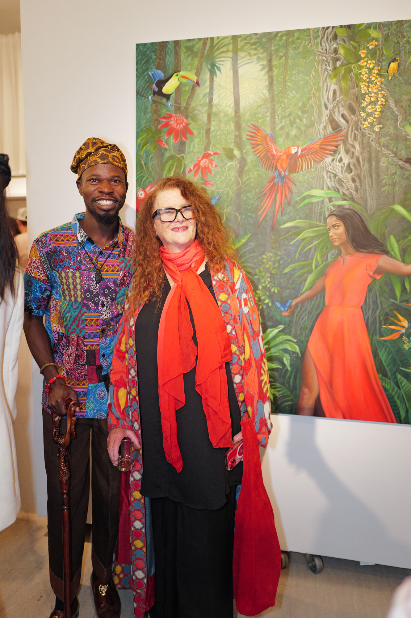 Rene Lynch and Sunday Olaniyi attend The "DREAM" Exhibition reception, The Untitled Space gallery, NYC, September 25, 2026