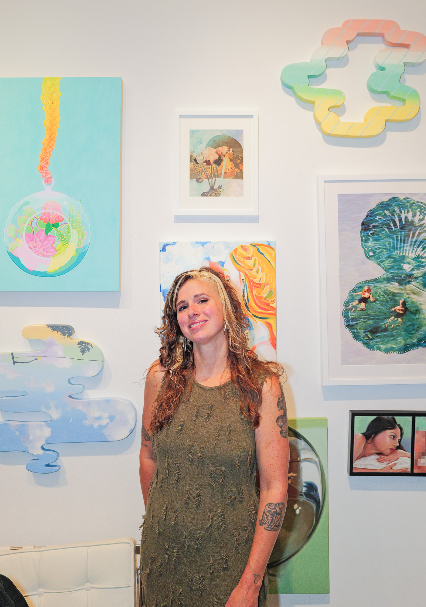 Erica Eash attends The "DREAM" Exhibition reception, The Untitled Space gallery, NYC, September 25, 2026