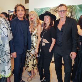 Nitin Ghambir, Indira Cesarine, Reka Nyari, and Richard Booth attend The "DREAM" Exhibition reception, The Untitled Space gallery, NYC, September 25, 2026