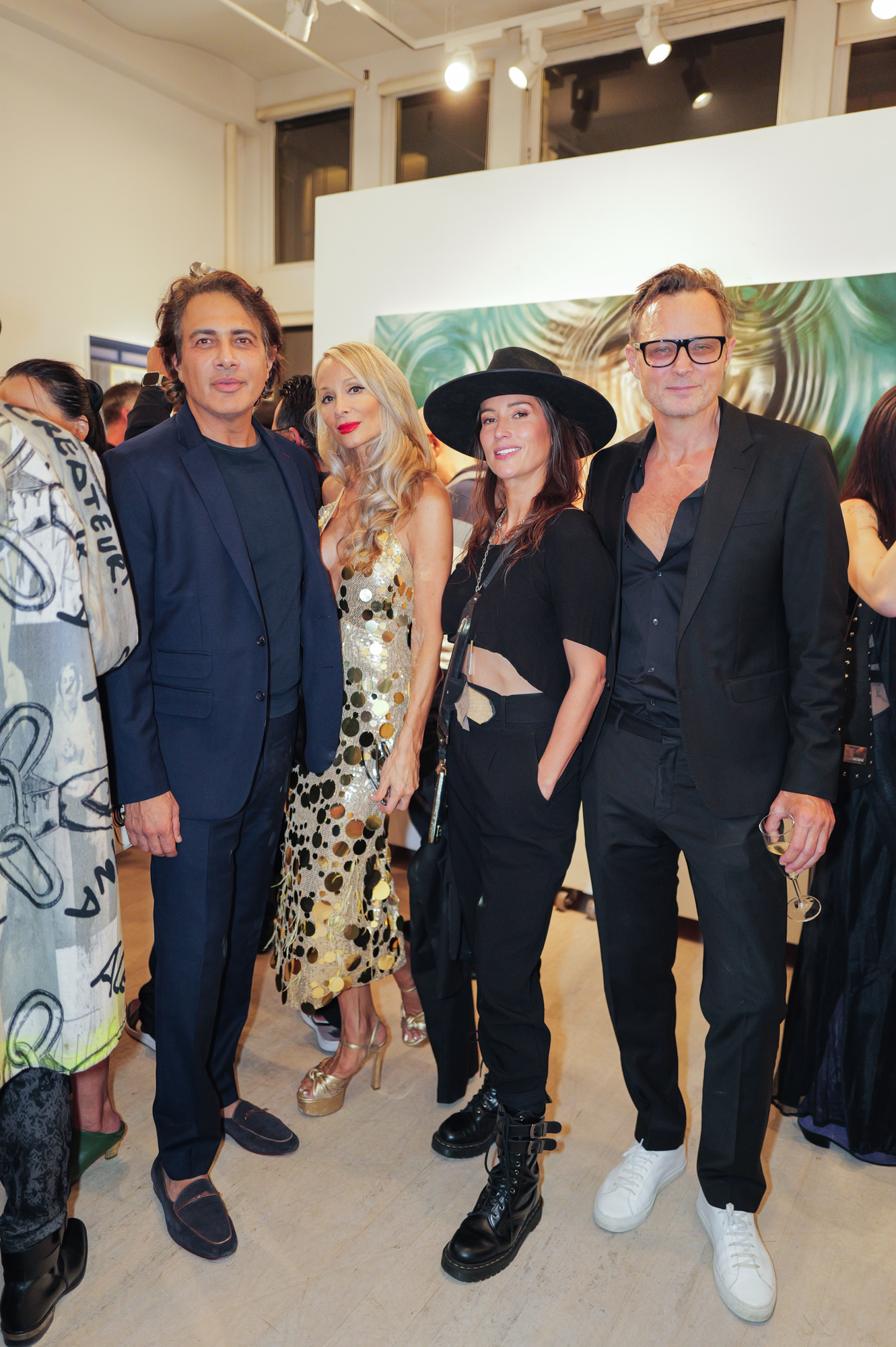 Nitin Ghambir, Indira Cesarine, Reka Nyari, and Richard Booth attend The "DREAM" Exhibition reception, The Untitled Space gallery, NYC, September 25, 2026