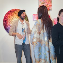 Gunpreet Singh and guest attend The "DREAM" Exhibition reception, The Untitled Space gallery, NYC, September 25, 2026