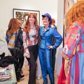 Sol Kjøk and guest attend The "DREAM" Exhibition reception, The Untitled Space gallery, NYC, September 25, 2026